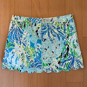 Lilly Pulitzer Scalloped Skort Size 12 NWT!
